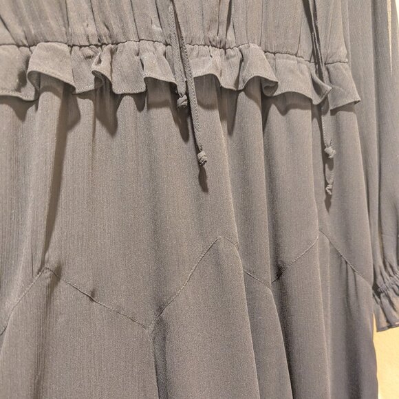 Banana Republic x Olivia Palermo Chiffon Tie-Neck Maxi Dress Size Small NWOT - Picture 5 of 7